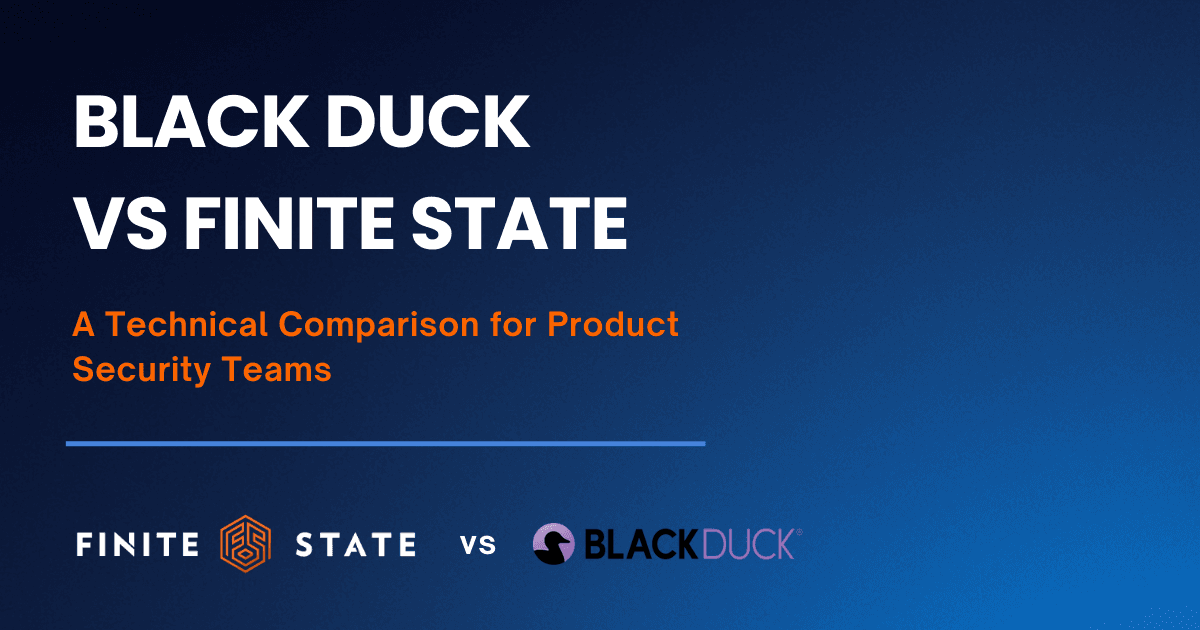 Black Duck vs Finite State: A technical comparison for product security teams