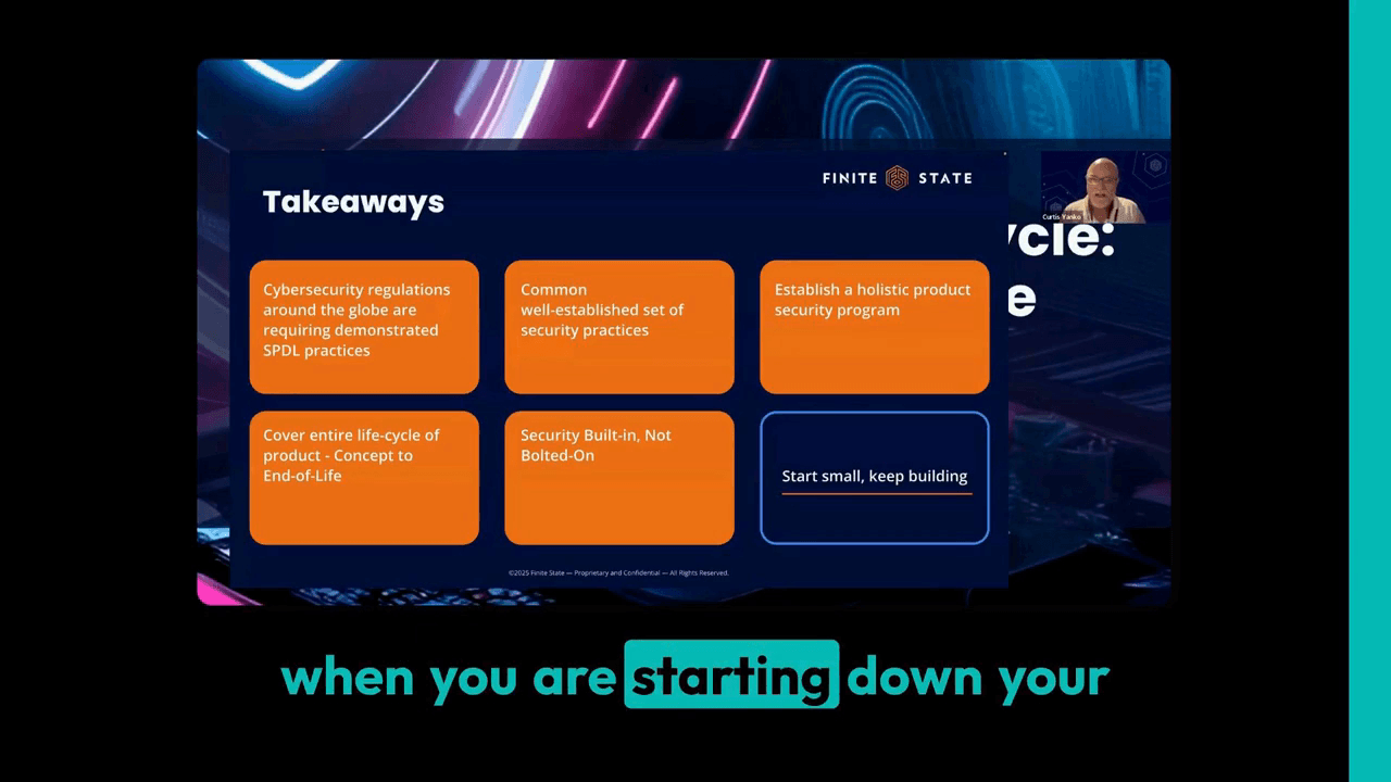 Start Where You Are: The Journey Toward a Secure Product Lifecycle